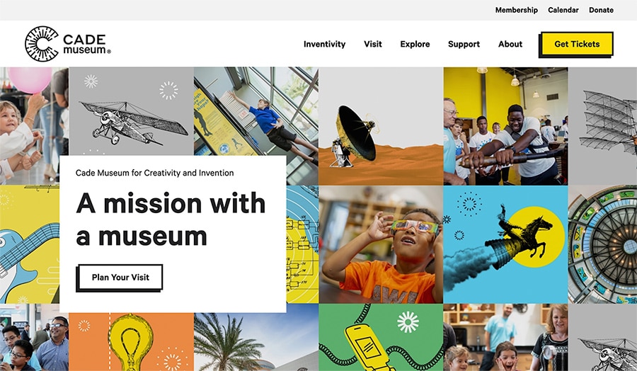 The Cade Museum for Creativity and Invention - Desktop View