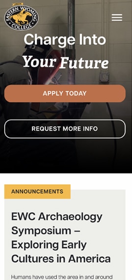 Eastern Wyoming College - Mobile View